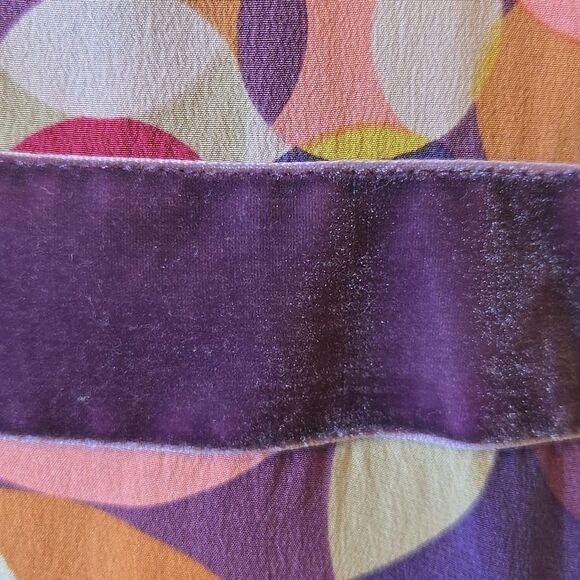 Boden Limited Edition Y2K Silk Babydoll Dress Size 6 Geometric Rockabilly Retro - Picture 11 of 16